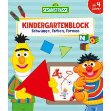 SESAMSTRAßE - KINDERGARTENBLOCK "SCHWÜNGE - FARBEN - FORMEN" 