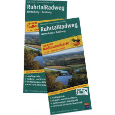 RADTOURENKARTE "RUHRTALRADWEG" LEPORELLO, MAßSTAB 1:50.000 