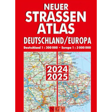 NEUER STRAßENATLAS DEUTSCHLAND/EUROPA 2024/2025 