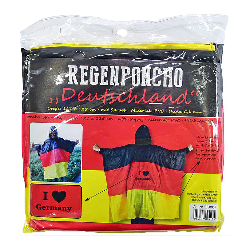 REGENPONCHO "DEUTSCHLAND" REGENPONCHO "DEUTSCHLAND"