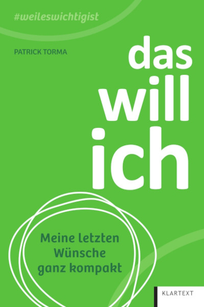 "WEILESWICHTIGIST" - DAS WILL ICH "WEILESWICHTIGIST" - DAS WILL ICH